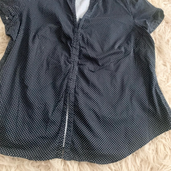 Alfani | Polka Dot Button Up Shirt Short Sleeve - Picture 9 of 10